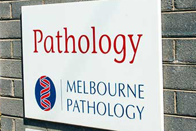 Melbourne Pathology Signage at Central Clinic